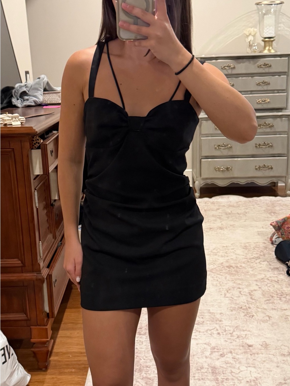 Zara Black Strappy Mini Dress
